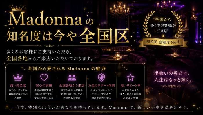 Madonnaの知名度は今や全国区
